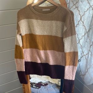 Boutique color block pattern sweater small